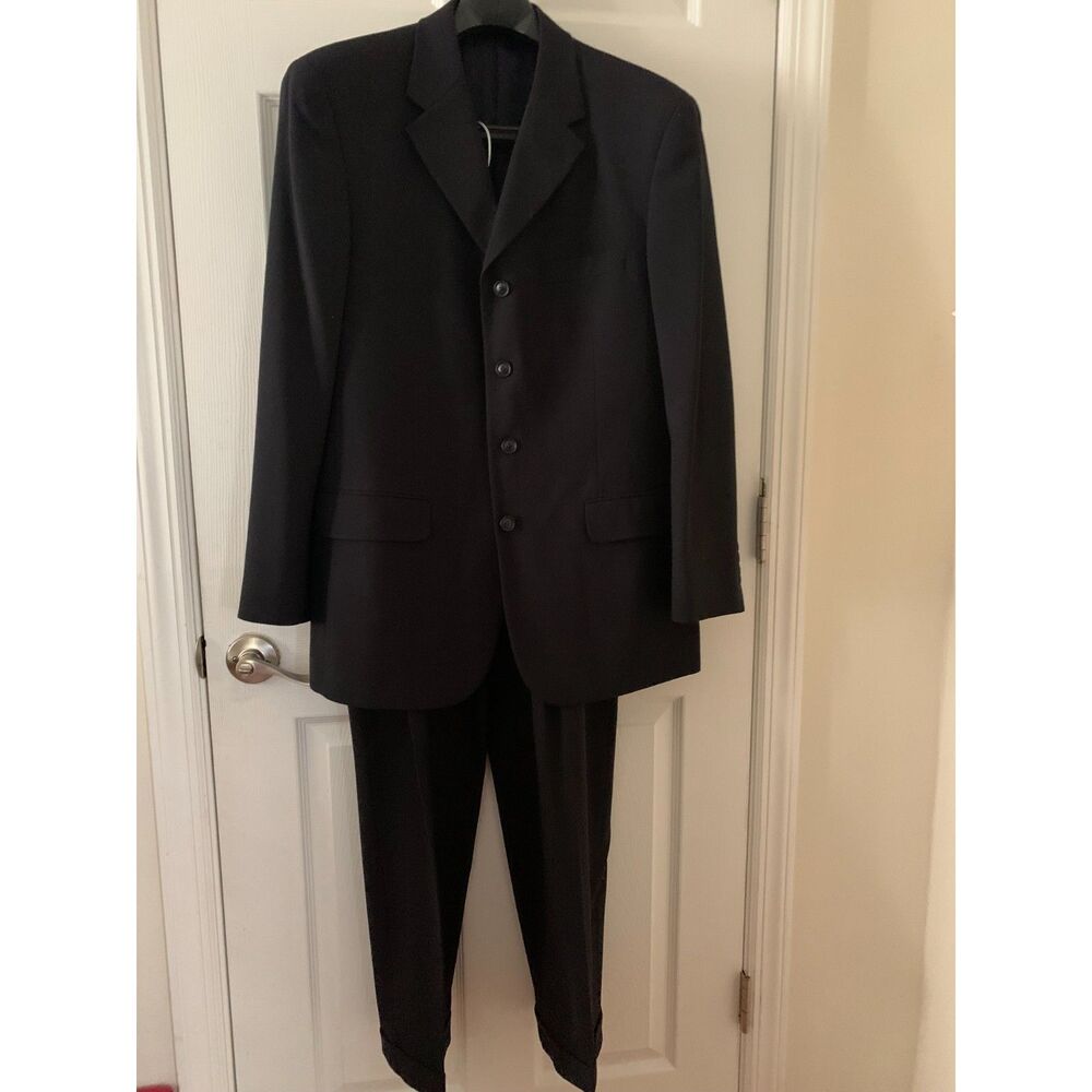 Alfani Men’s Pure Wool Dark Suit (Blazer + Pants)